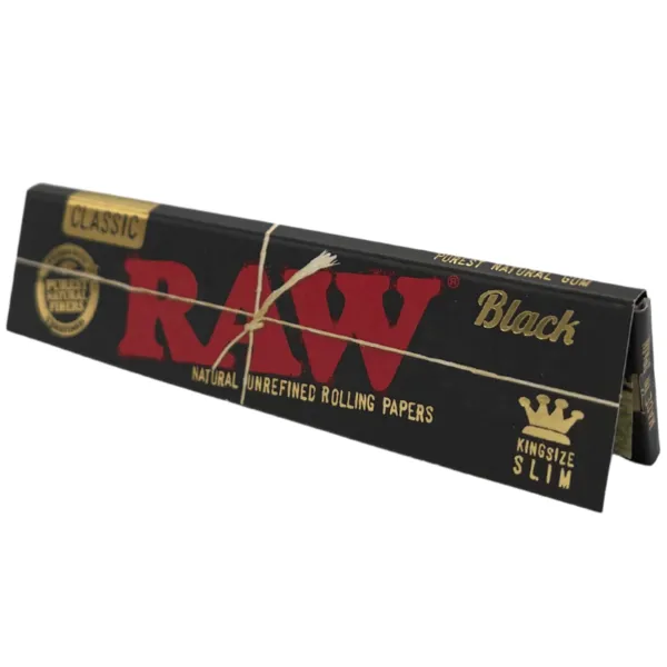 RAW Black King Size Slim 32 bletki