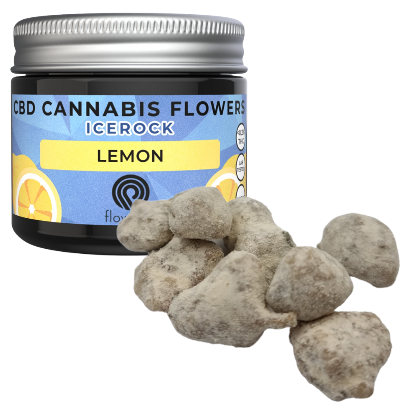 Susz Konopny CBD Icerock 85% Lemon Flowrolls Filar Zdrowia
